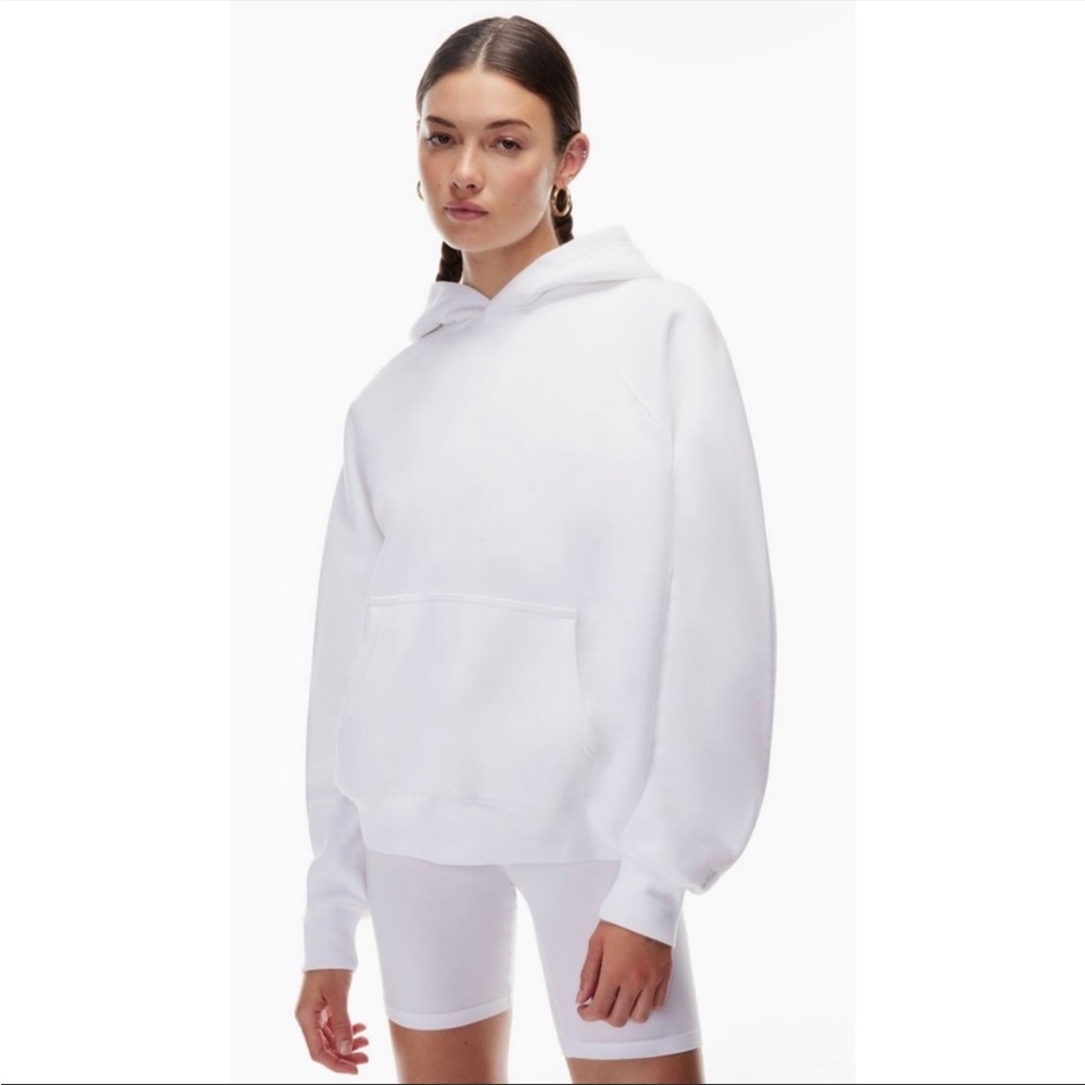Aritzia The Constant White Hoodie Size M